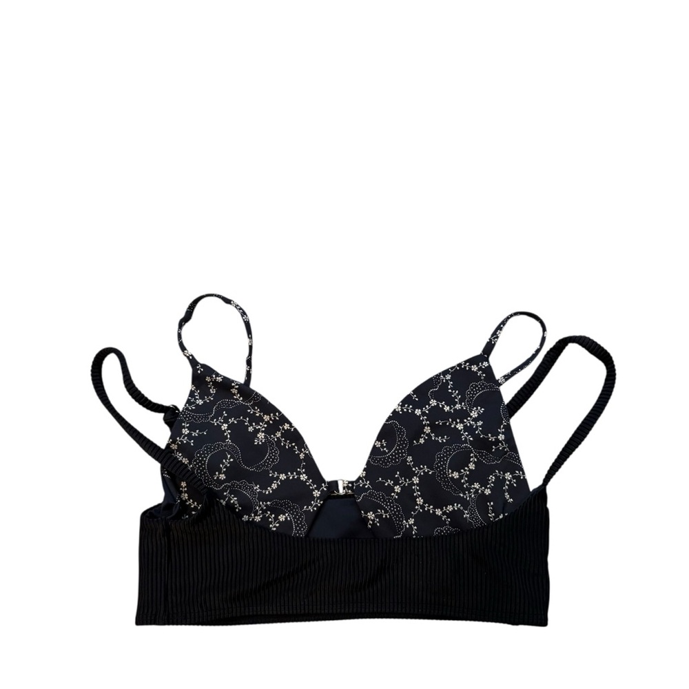 Frankies Bikinis Bellamy Ribbed Bandana Bikini Top in Dixie, Sz S - Picture 12 of 16